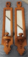 Tell City Mirrored Candle Sconces (2)