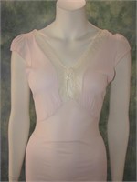 1930s Vintage Lavender Bias Cut Gown Dress