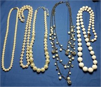 Pearl Look & Beaded Necklaces (5)