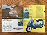 Vintage Harley Davison scooter advertisement