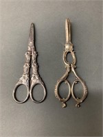(2) Victorian Wick Scissors