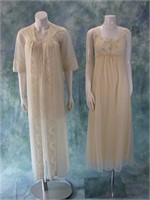 1960s Shadowline Nightgown Peignoir Set