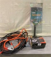 Booster Cables, 12 Volt  Air Compressor, Folding..