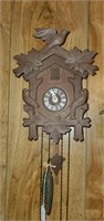 German 3 Bird and 3 Leaf Cuckoo Clock