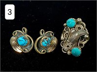 Navajo Sterling & Turquoise Lot