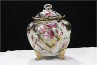 ENAMELED NIPPON COVERED JAR