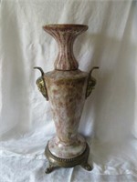 FRENCH STYLE FIGURAL CLAW FOOTED MARBLE