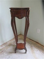 CARVED PLANT STAND