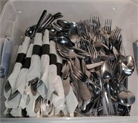 Lot of silverware.