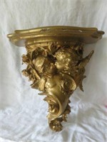 ANTIQUE CARVED GOLD GILT FRENCH STYLE FIGURAL