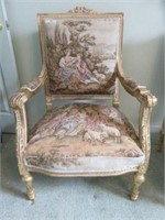 ANTIQUE SCULPTED GOLD GILT FRENCH STYLE