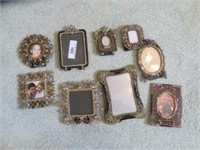 LOT OF JEWELED PICTURE FRAMES