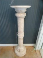 MARBLE PLANT STAND 41.5"T X 12"W