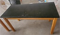Slate top science table.