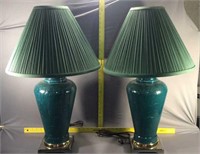 Turquoise lamps
