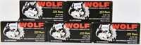 100 Rounds Of Wolf Performance 223 Rem Ammo