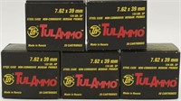 100 Rounds Of TulAmmo 7.62x39mm Russian Ammo