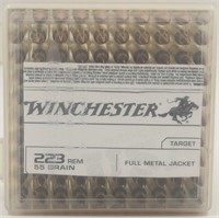 100 Rounds Of Winchester .223 Rem Ammunition