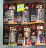 6 NIB STAR WARS EPISODE 1 COMMTECH ACTION FIGURES