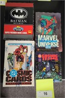 4 SEALED BOXES SUPERHERO TRADING CARDS