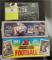 3 SEALED BOXES NFL FOOTBALL CARDS