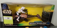 NIB STAR WARS RC IMPERIAL SPEEDER, 17" LONG