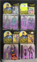 4 NIB BATMAN LEGENDS ACTION FIGURES