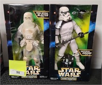 2 NIB STAR WARS ACTION COLLECTION FIGURES 12"