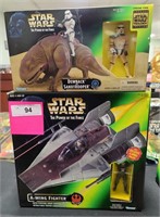 NIB STAR WARS DEWBACK AND A-WING TOYS