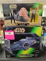 NIB STAR WARS HAN SOLO AND JABA + TIE FIGHTER