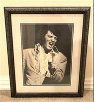 Framed Autographed Photograph of Elvis Presley