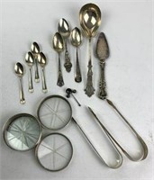 Sterling Silver Coasters, Spoons & More