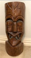 Wood Carved Tiki Style Mask