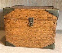 Vintage Wood Storage Box for Vibra Massager