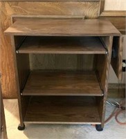 Printer/Computer Stand with 2 Pullout Shelves
