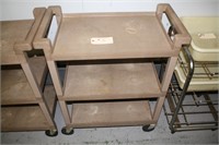 rubber maid serving cart