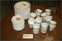 cups and plates