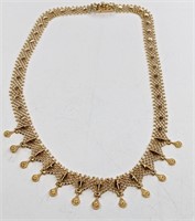 Ladies 18K Yellow Gold Italian Necklace