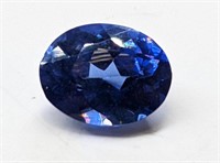 Gen. 10.10ct. Oval Cut Blue Tanzanite Gemstone