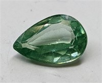 Gen. 4.60ct. Pear Cut Green Sapphire Gemstone