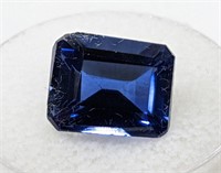 Gen. 9.15ct. Emerald Cut Blue Sapphire Gemstone