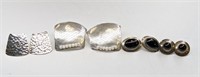 Lot of 4 Vintage Sterling Silver Earrings W/Stones