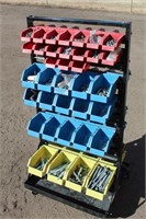 Double Sided Hardware Cart w/Contents