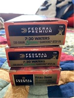 58 Rounds Federal Premium 7-30 Waters Ammo