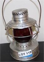Handlan Red Globe Cambridge Gas Light Co. Lantern