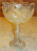 Hand Cut Leaded Crystal Compote