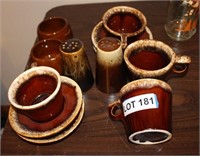 Oven Proof Hull Pottery, Cups & Saucers & More