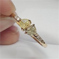$2200 10K  Yellow Diamond Diamond(0.3ct) Ring