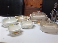 Corning ware casserole dishes