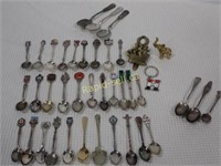 Spoon Collection and Brass Items